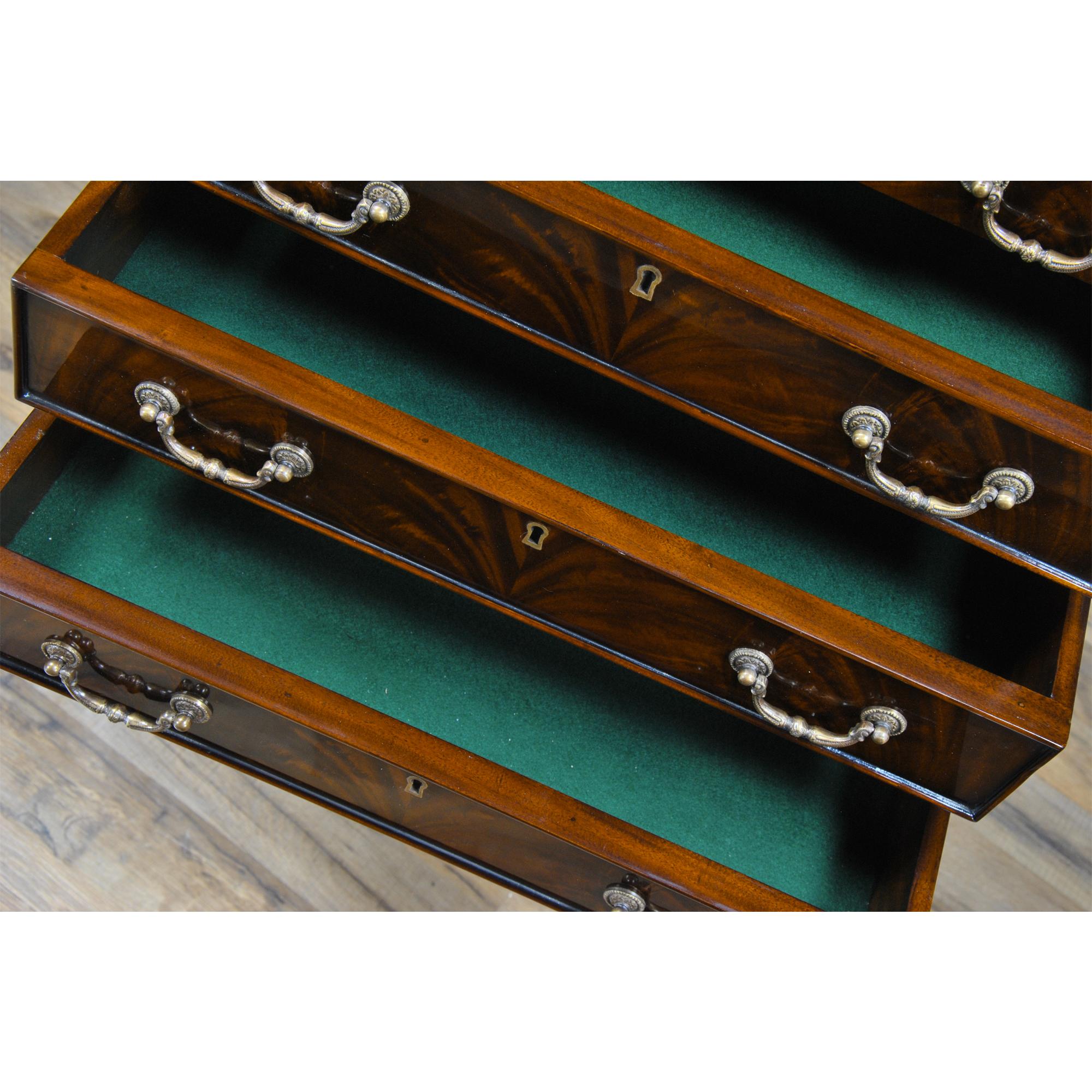Mahogany Small Silver Chest  For Sale