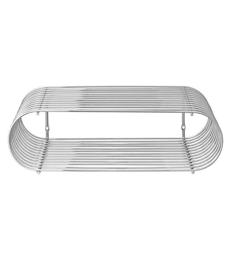 Small Silver Contemporary Shelf For Sale at 1stDibs