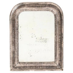 Small Silver Gilt Louis Philippe Mirror, France Late 19th C.