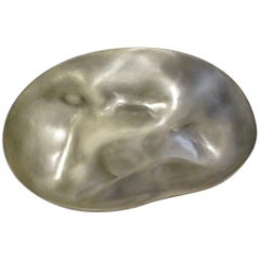 Small Silver Leaf Organic Shape Bowl, Italy, Contemporary