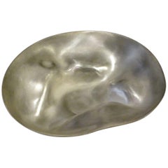Petit bol de forme organique en feuilles d'argent, Italie, contemporain