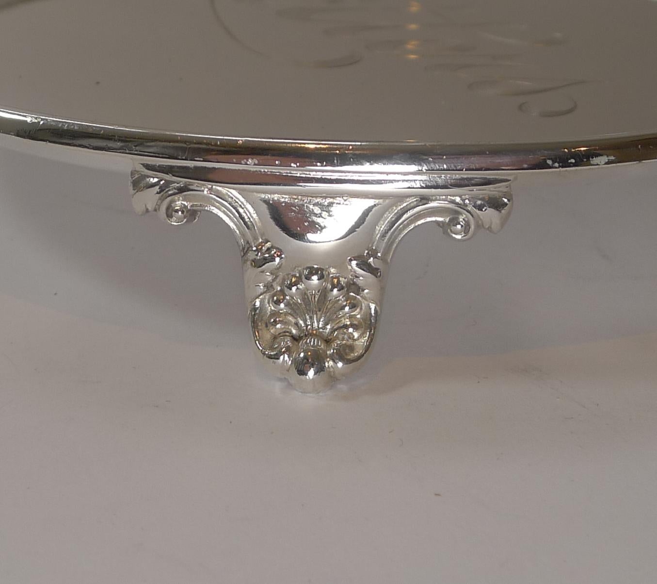 English Small Silver Plated 