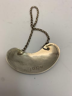 Small Silver Port Label by Alice and George Burrows, 1812
