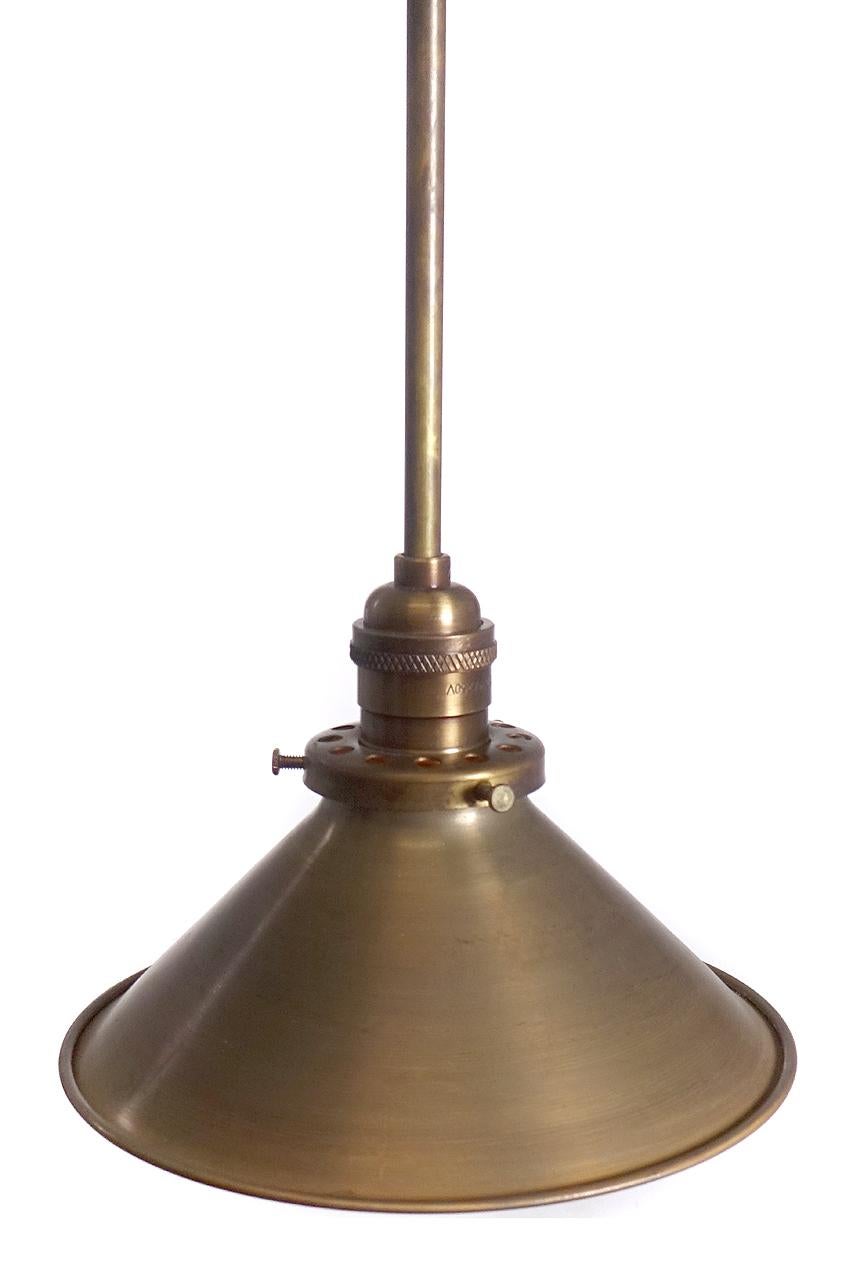 American Small, Simple and Elegant Spun Brass Shade