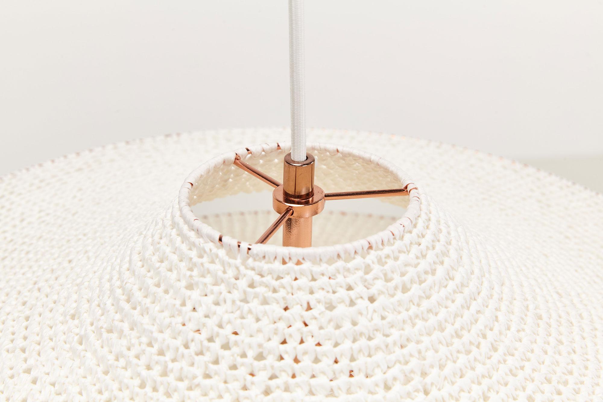Post-Modern Small Simple Shade 01 Bamboo Pendant Lamp by Naomi Paul For Sale