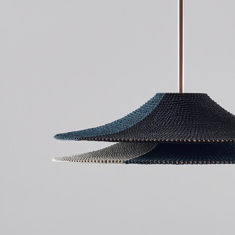 Post-Modern Small Simple Shade 02 50/50 Pendant Lamp by Naomi Paul