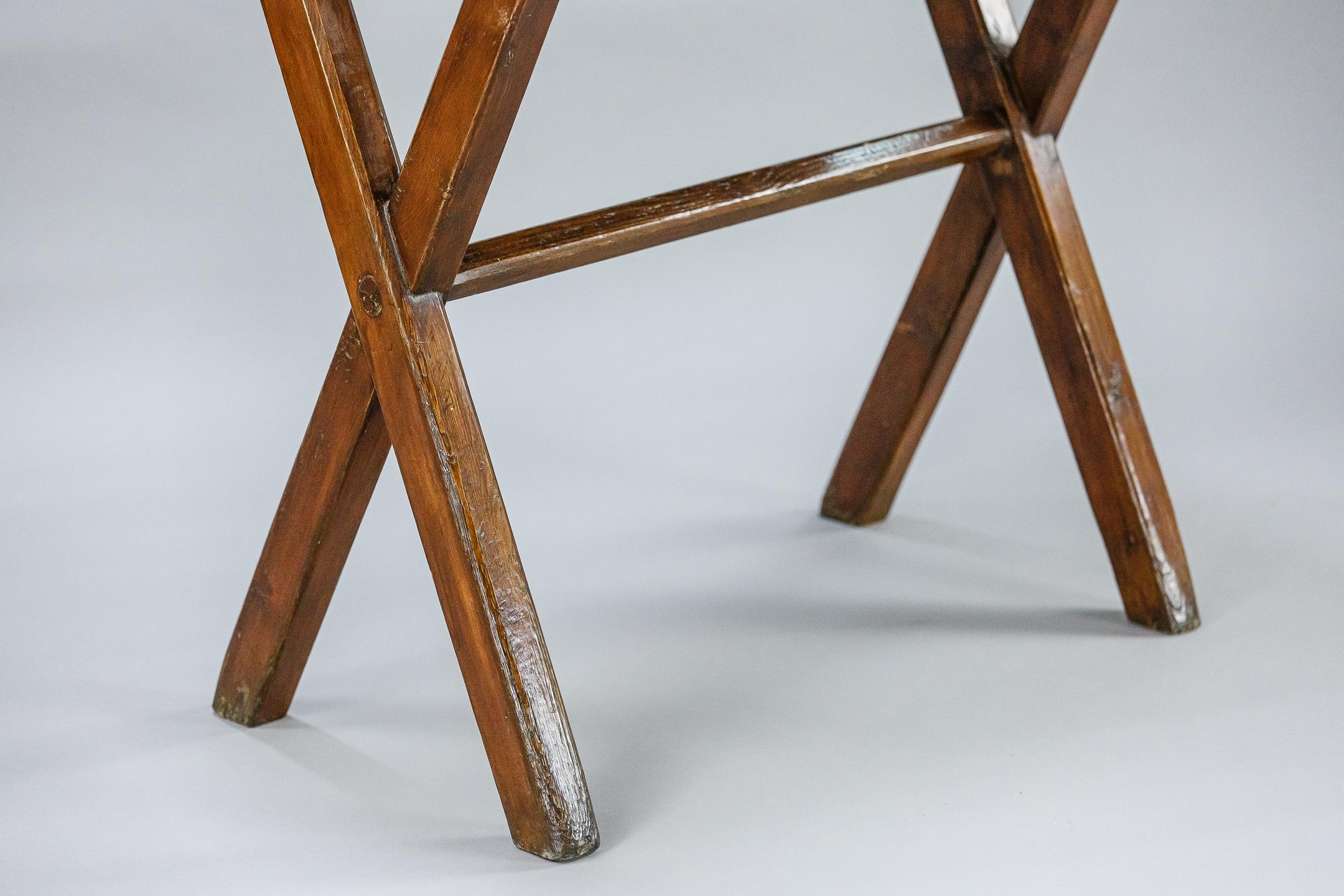 Small, smart X Frame Tavern table, single plank top. England Circa 1890.