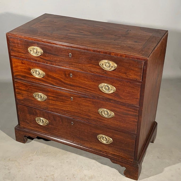 Small Size 19th Century Georgian Chest Of Drawers In Mahogany At