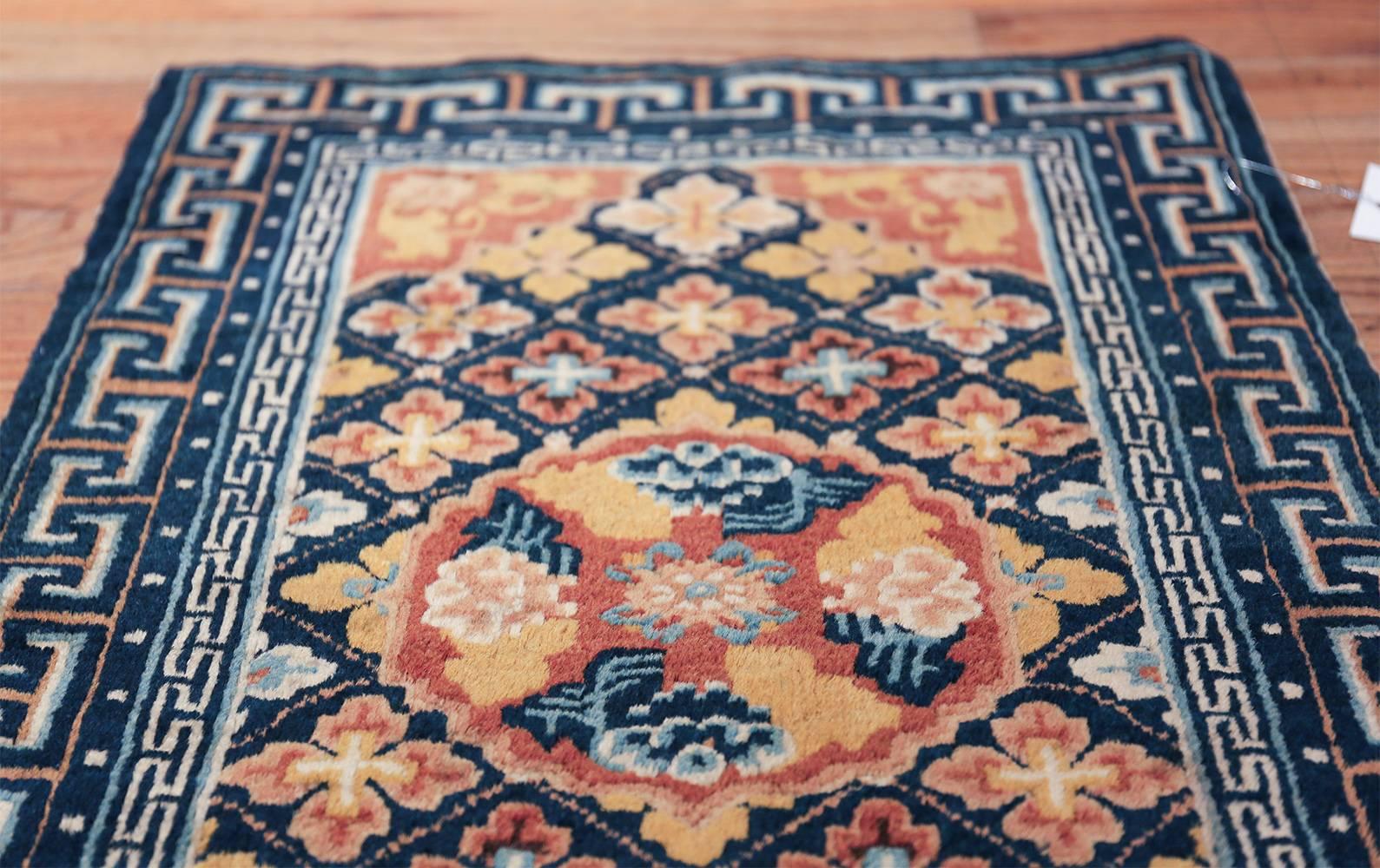 Wool Small Size Antique Chinese Ningxia Rug