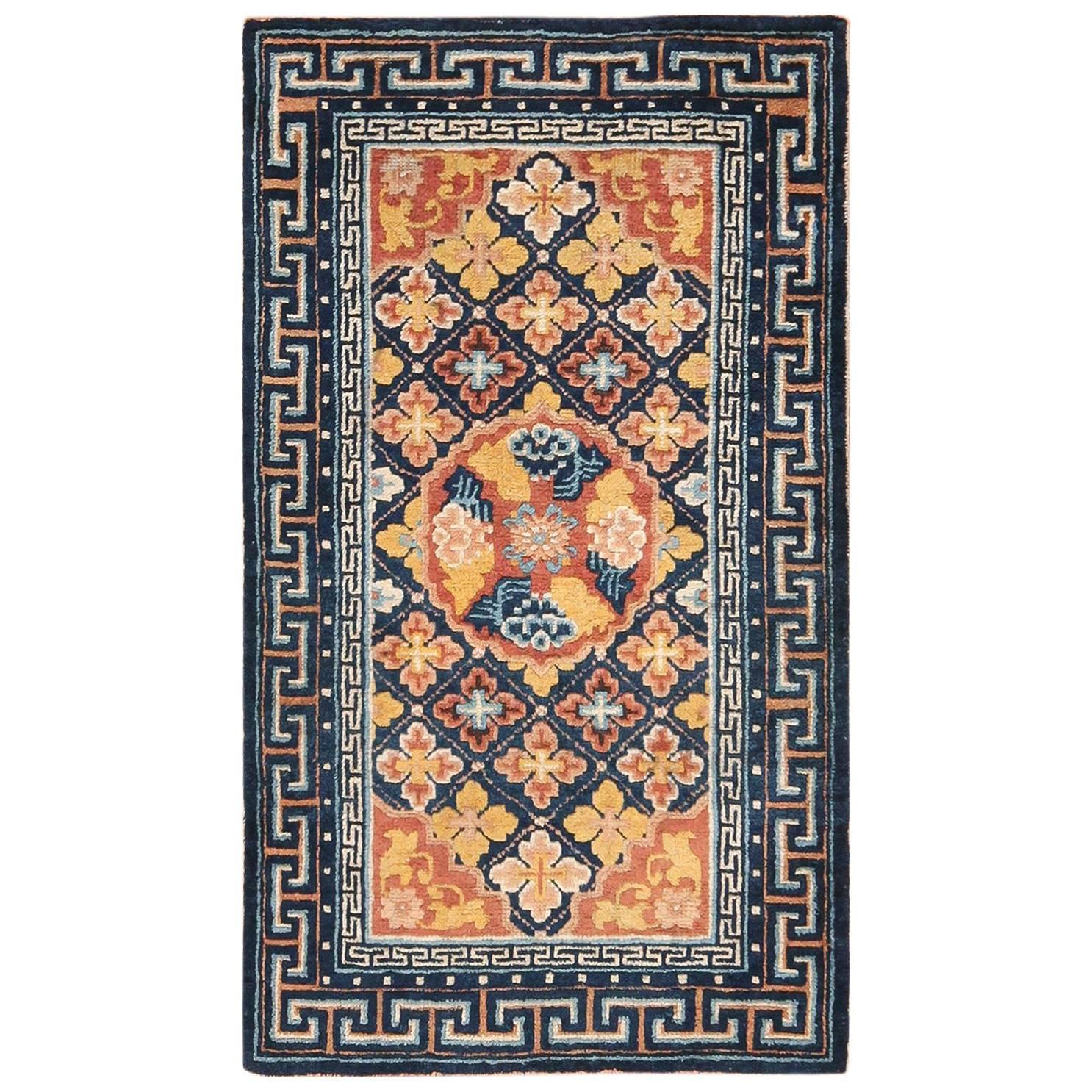 Small Size Antique Chinese Ningxia Rug