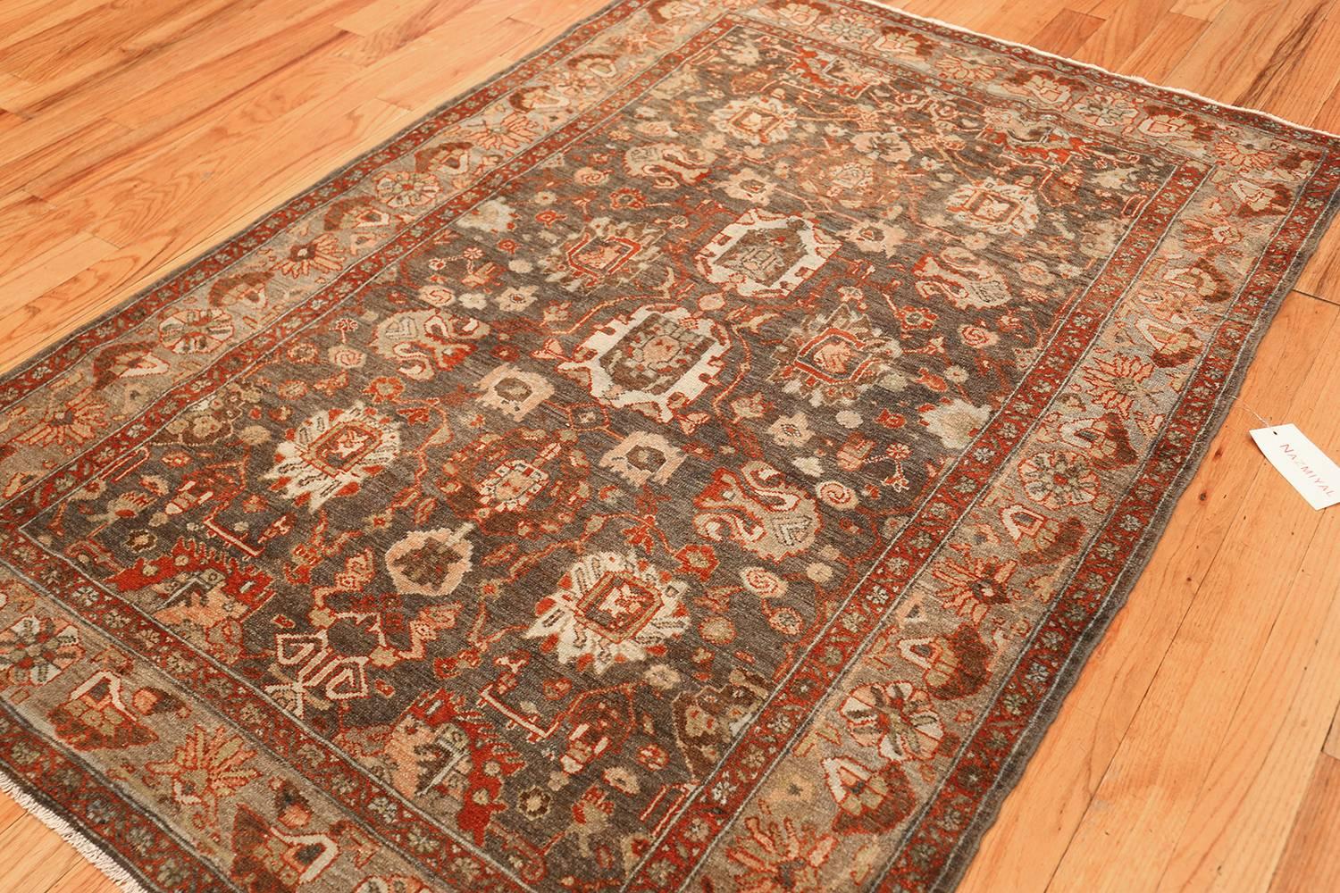 Antique Malayer Persian Rug. Size: 4 ft 4 in x 6 ft 5 in  For Sale 4