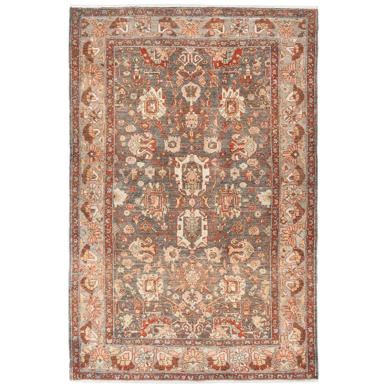 Antique Malayer Persian Rug. Size: 4 ft 4 in x 6 ft 5 in  For Sale