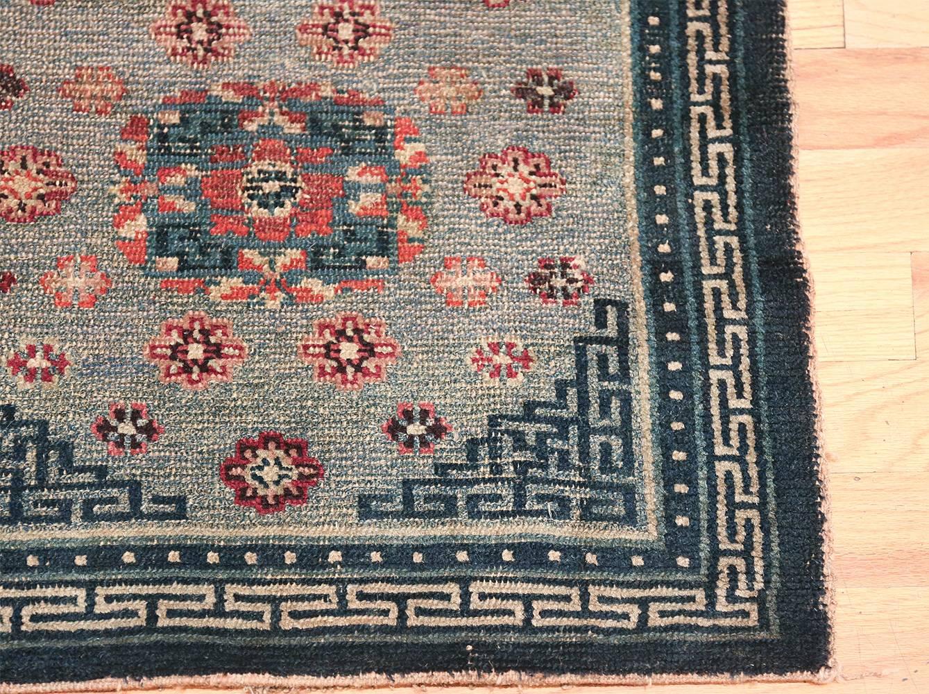 20th Century Small Size Antique Tibetan Rug