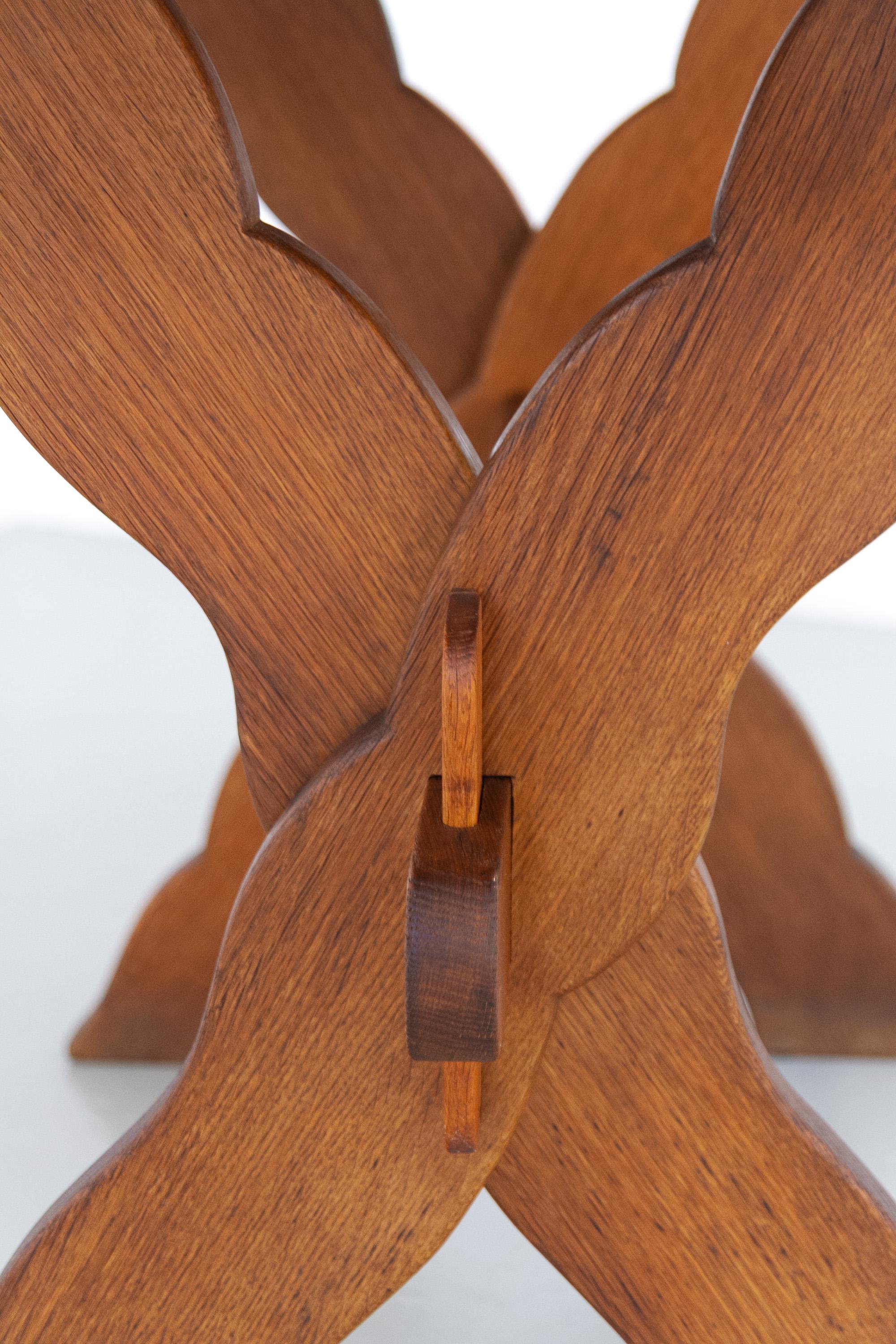 Tavolo da fattoria danese di piccole dimensioni in Oak, stile Kjærnulf, anni '60. in vendita 9