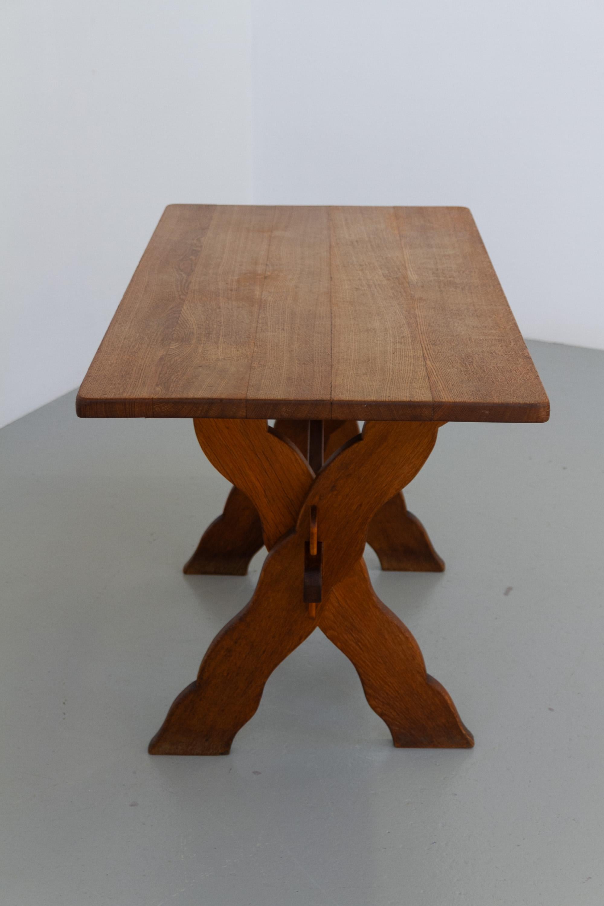 Danese Tavolo da fattoria danese di piccole dimensioni in Oak, stile Kjærnulf, anni '60. in vendita