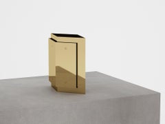 Small Size Hand Polished Brass Vase