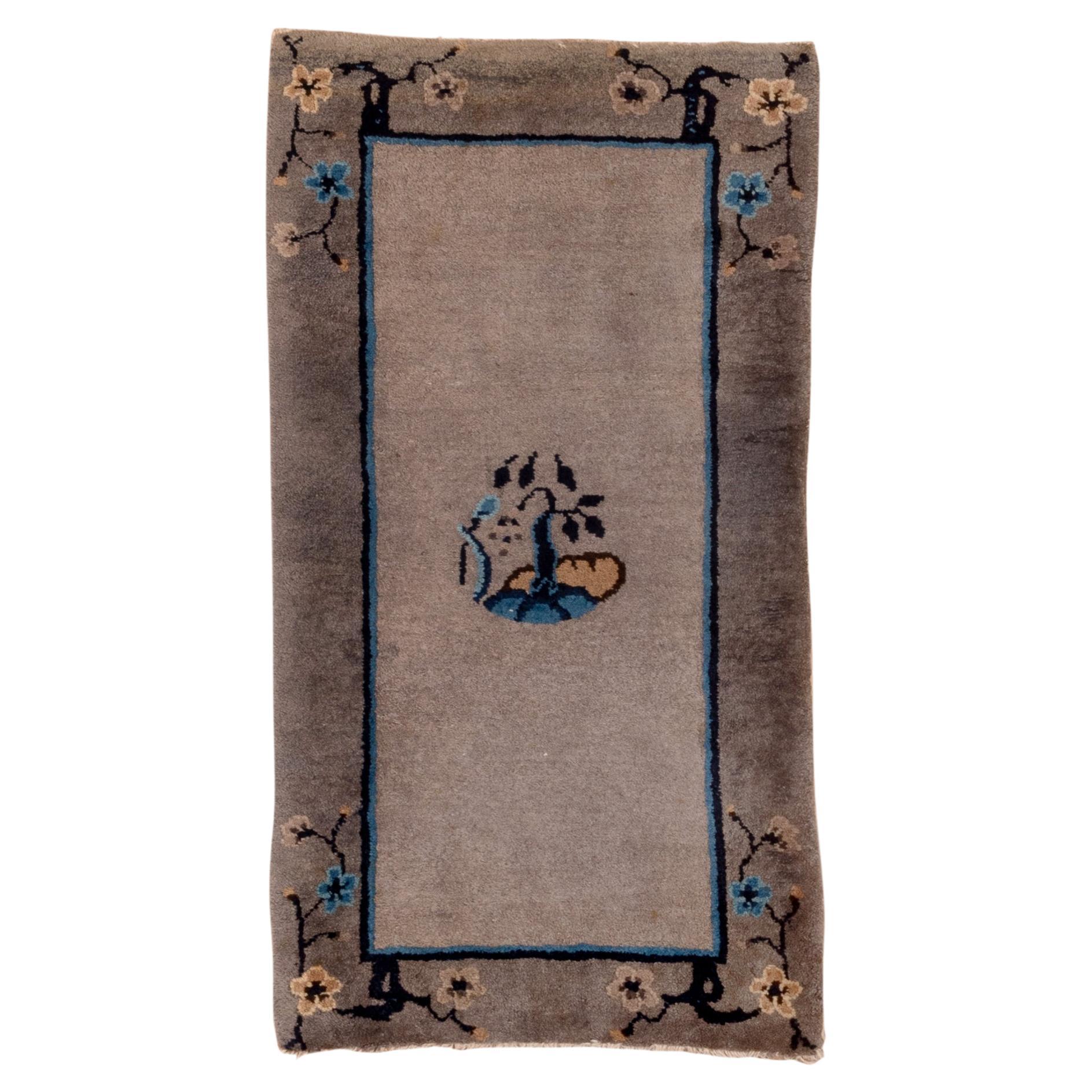 Small Size Tienstsin Chinese Rug  For Sale