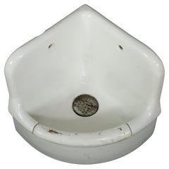Small Size White Ceramic Corner Bath Sink