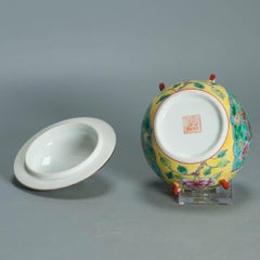 Small sized Chinese Porcelain Nyonya Kamcheng Tureen China Phoenix Fenghuang