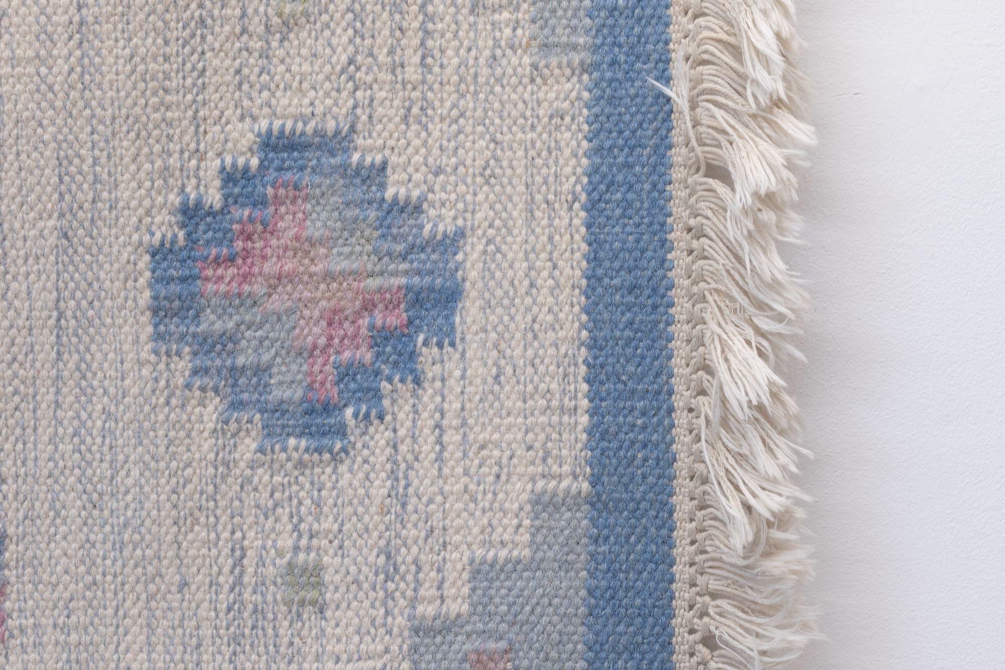 Metà XX secolo Kilim svedese di piccole dimensioni in vendita