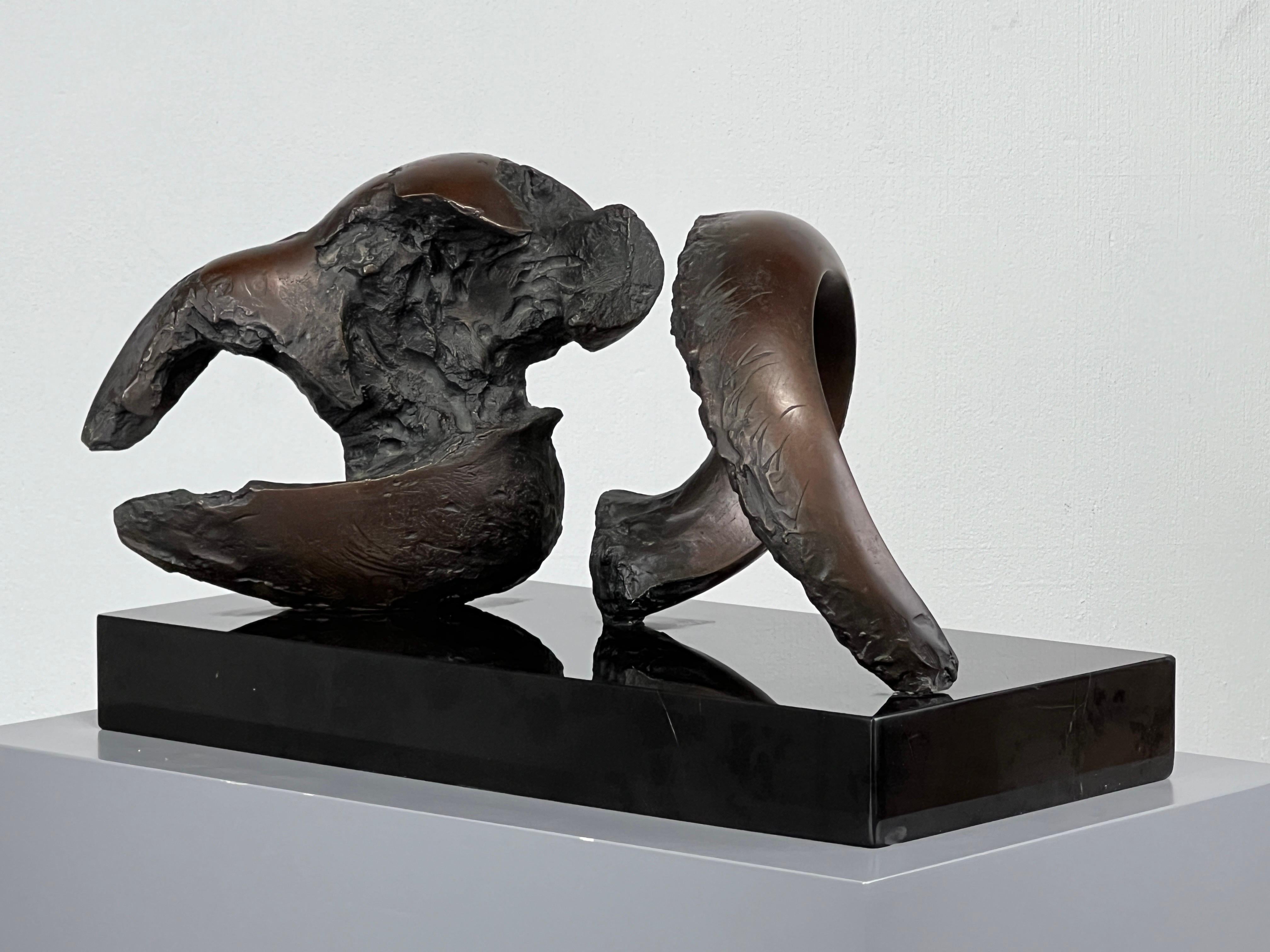 'Small Skull & Horn after Orvieto V', bronze by Jack Zajac For Sale 6