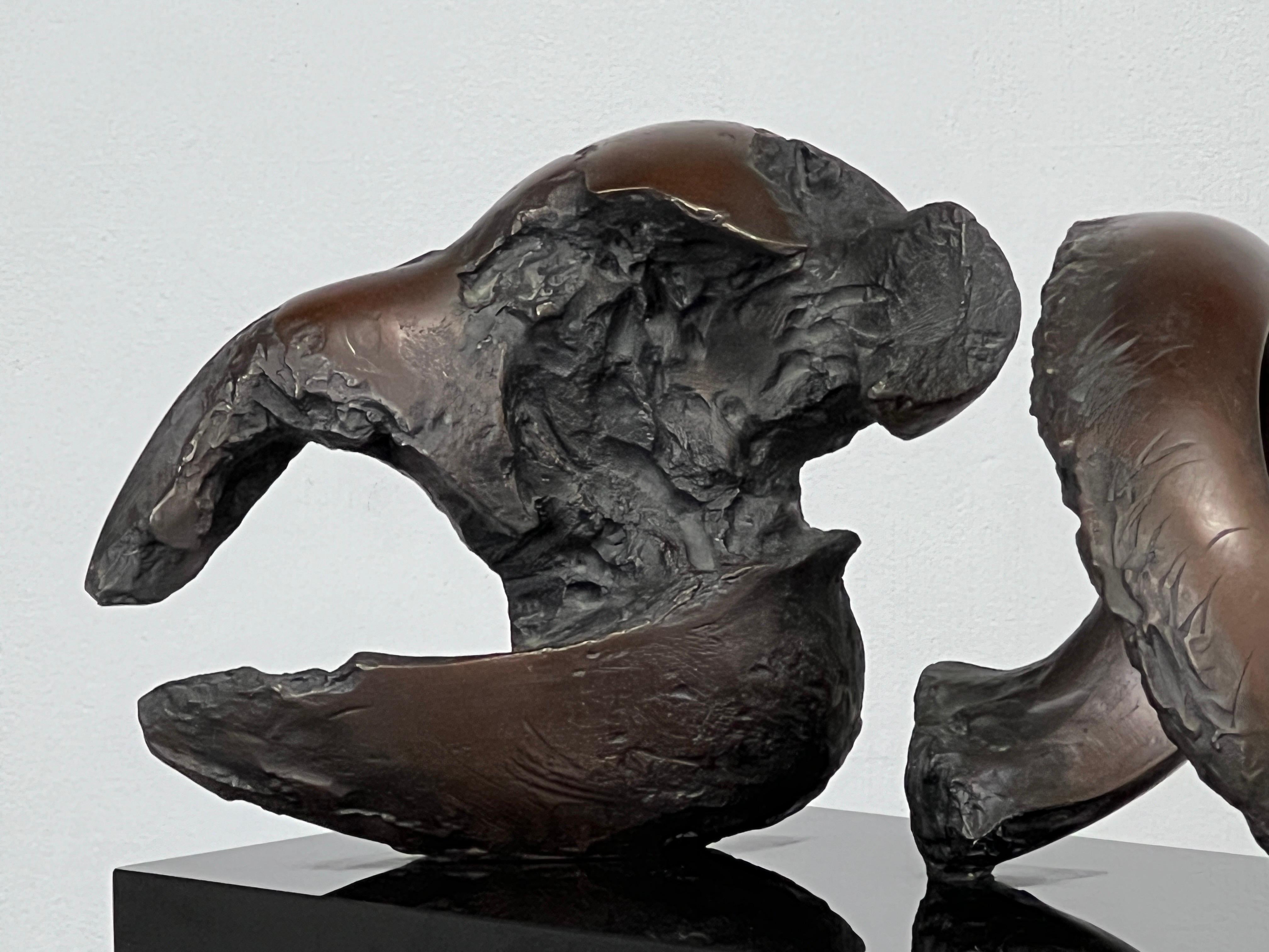 'Small Skull & Horn after Orvieto V', bronze by Jack Zajac For Sale 7