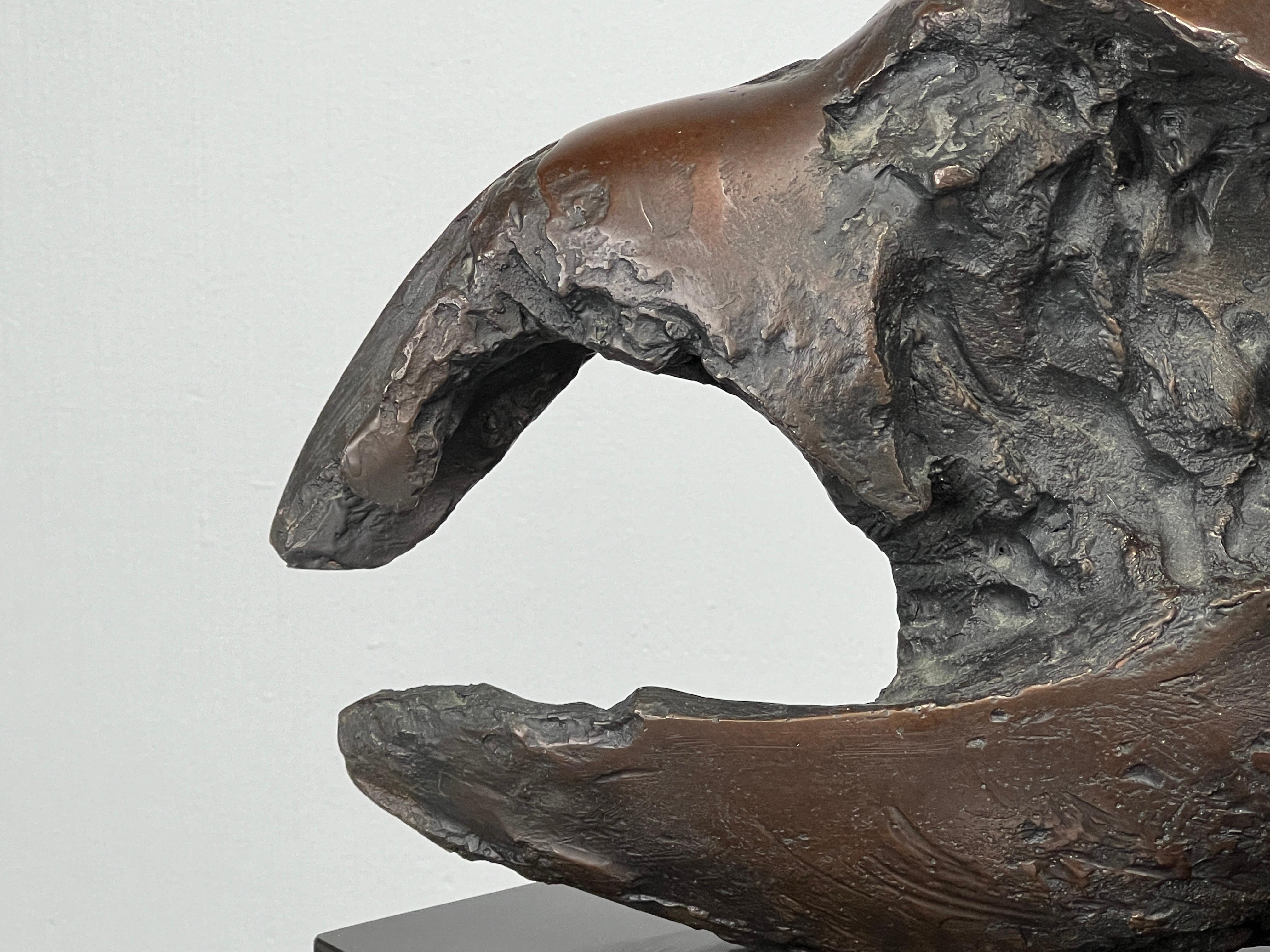 'Small Skull & Horn after Orvieto V', bronze by Jack Zajac For Sale 8