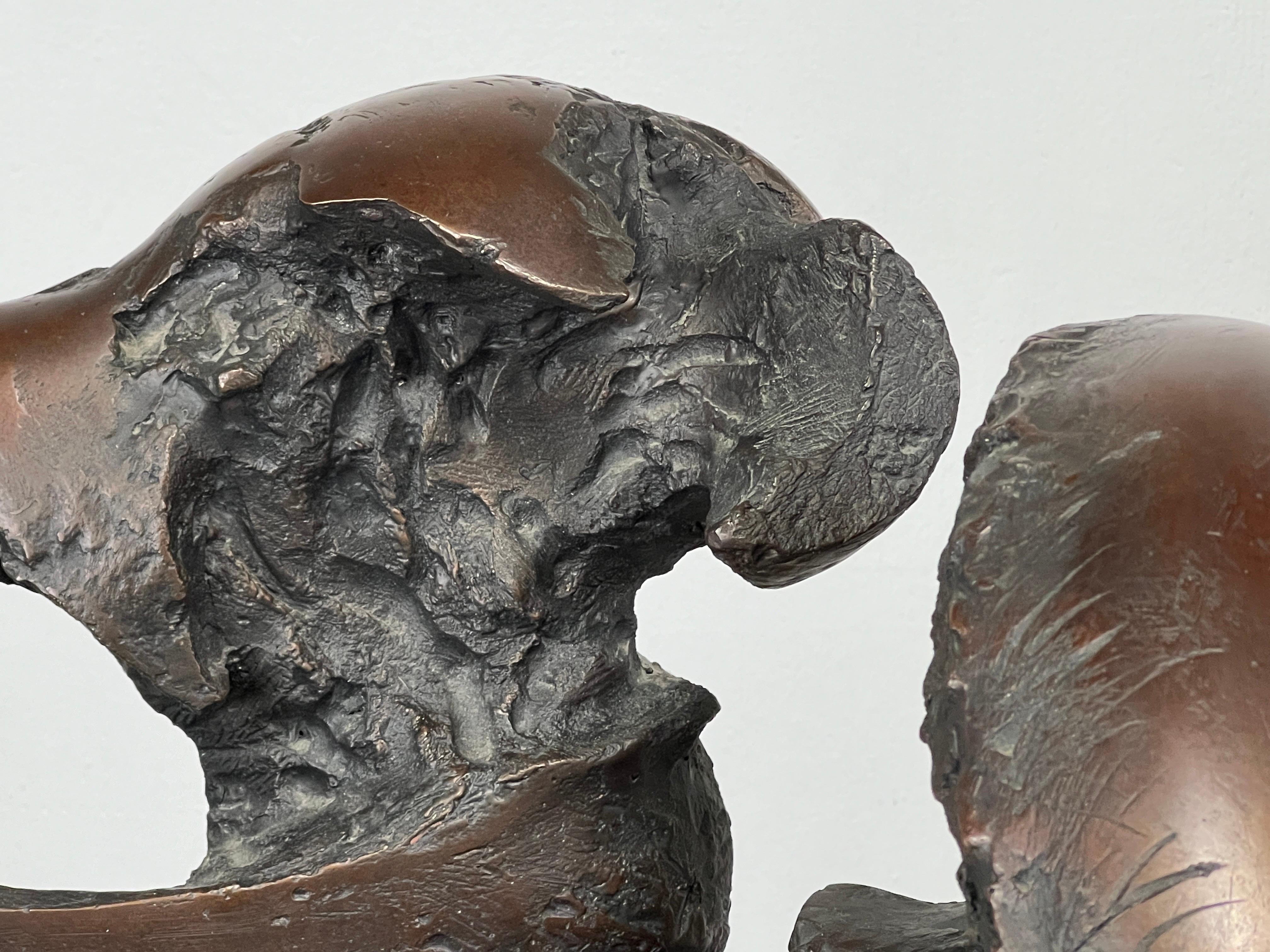 'Small Skull & Horn after Orvieto V', bronze by Jack Zajac For Sale 10
