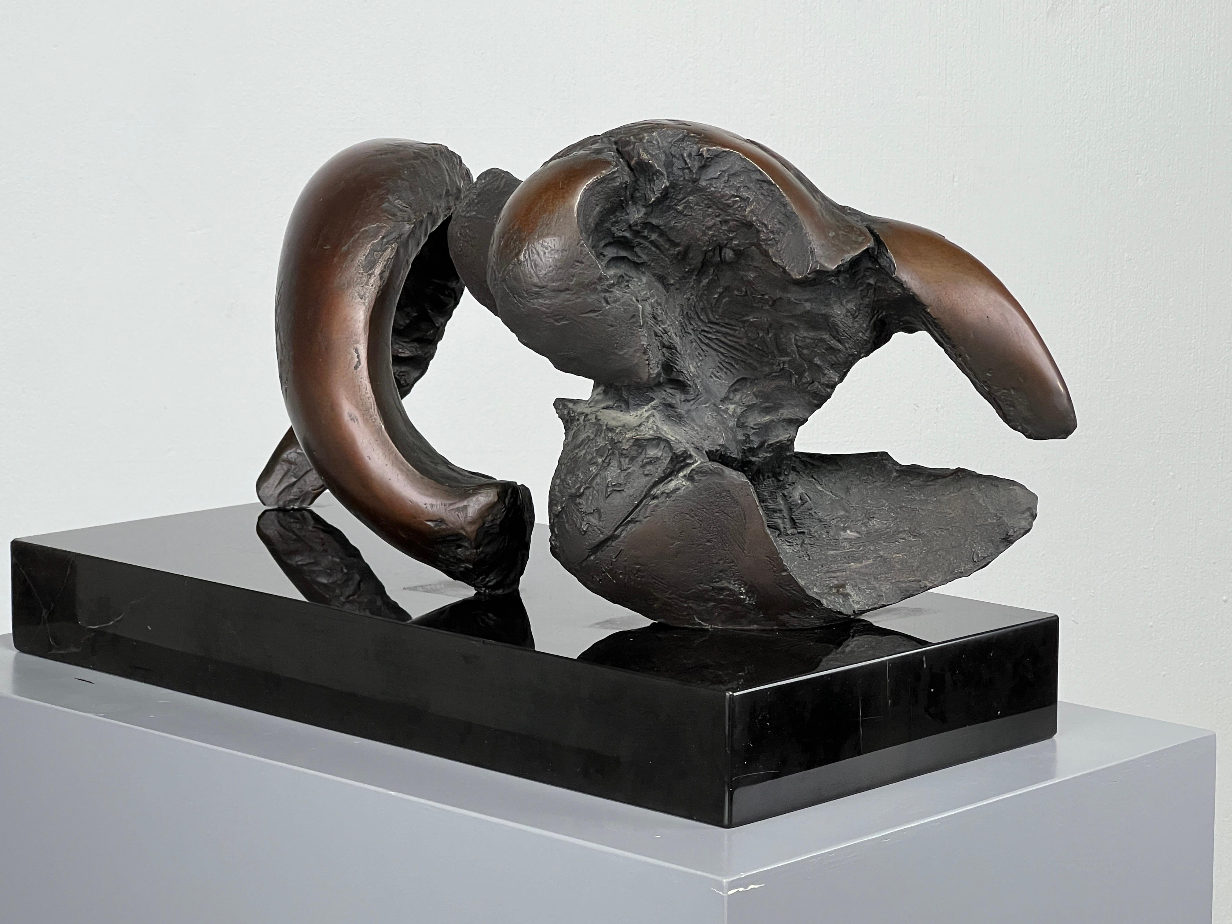 Bronze 'Small Skull & Horn after Orvieto V', bronze by Jack Zajac For Sale