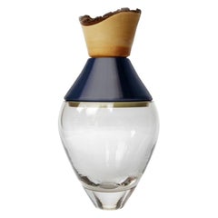 Petit vase d'Inde I en fumée et laiton patiné, Pia Wüstenberg
