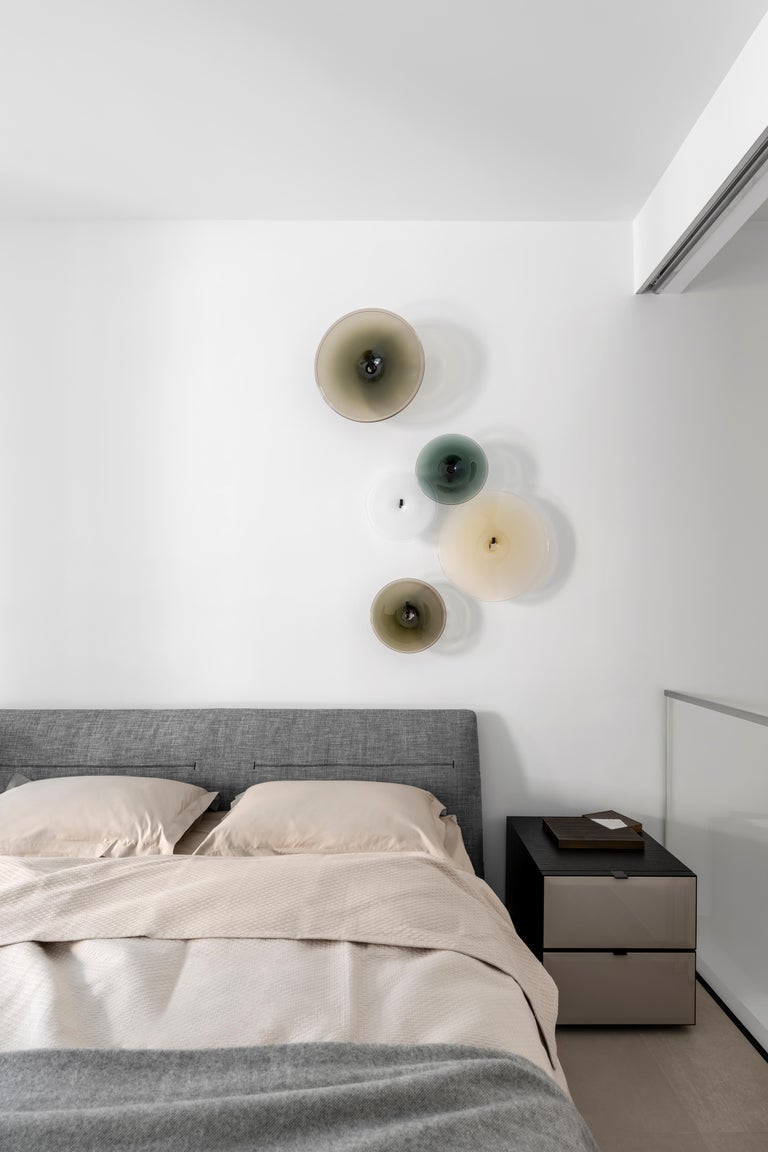 Sklo Pool Small Smoke Gray Pool Wall Sculpture by SkLO For Sale at 1stDibs