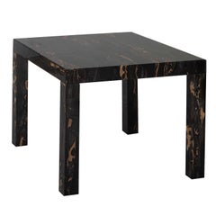 Small Smoke Side Table in Portoro Extra Marble