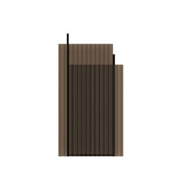 Small Smokey Glass Contemporary Vase