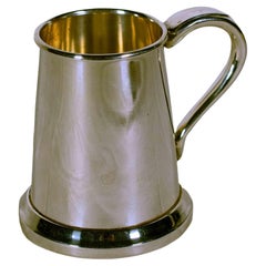 Small Smooth Silver Tankard, Mid-20th Century