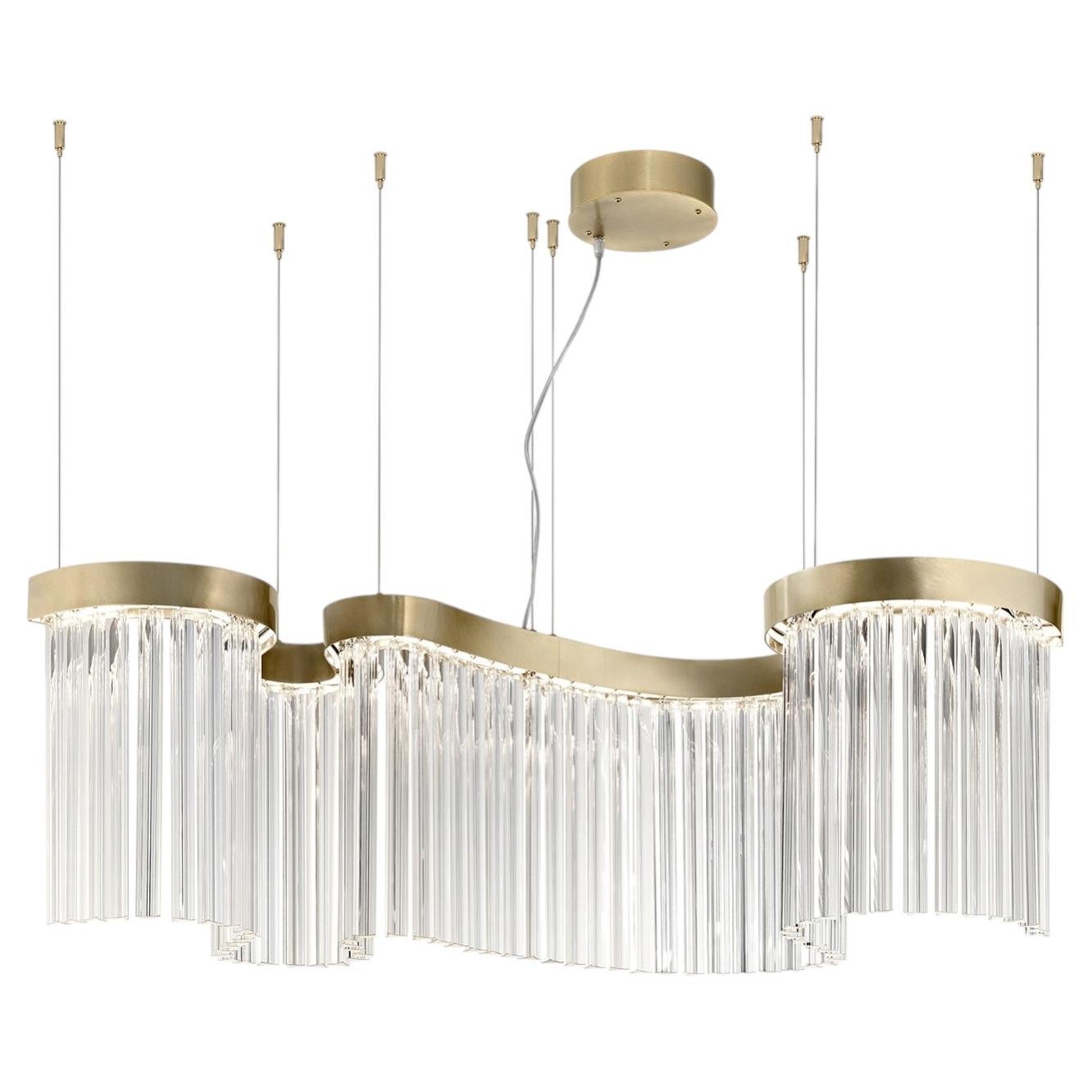 Lampadario in vetro Small Snake S1