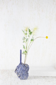 Small Sodalite Flower Vessel by Studio DO