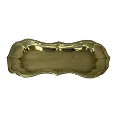 Kleine solide 19. Jahrhundert Messing Trinket Vanity Bar Tablett