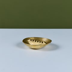 Small Solid Brass Ashtray