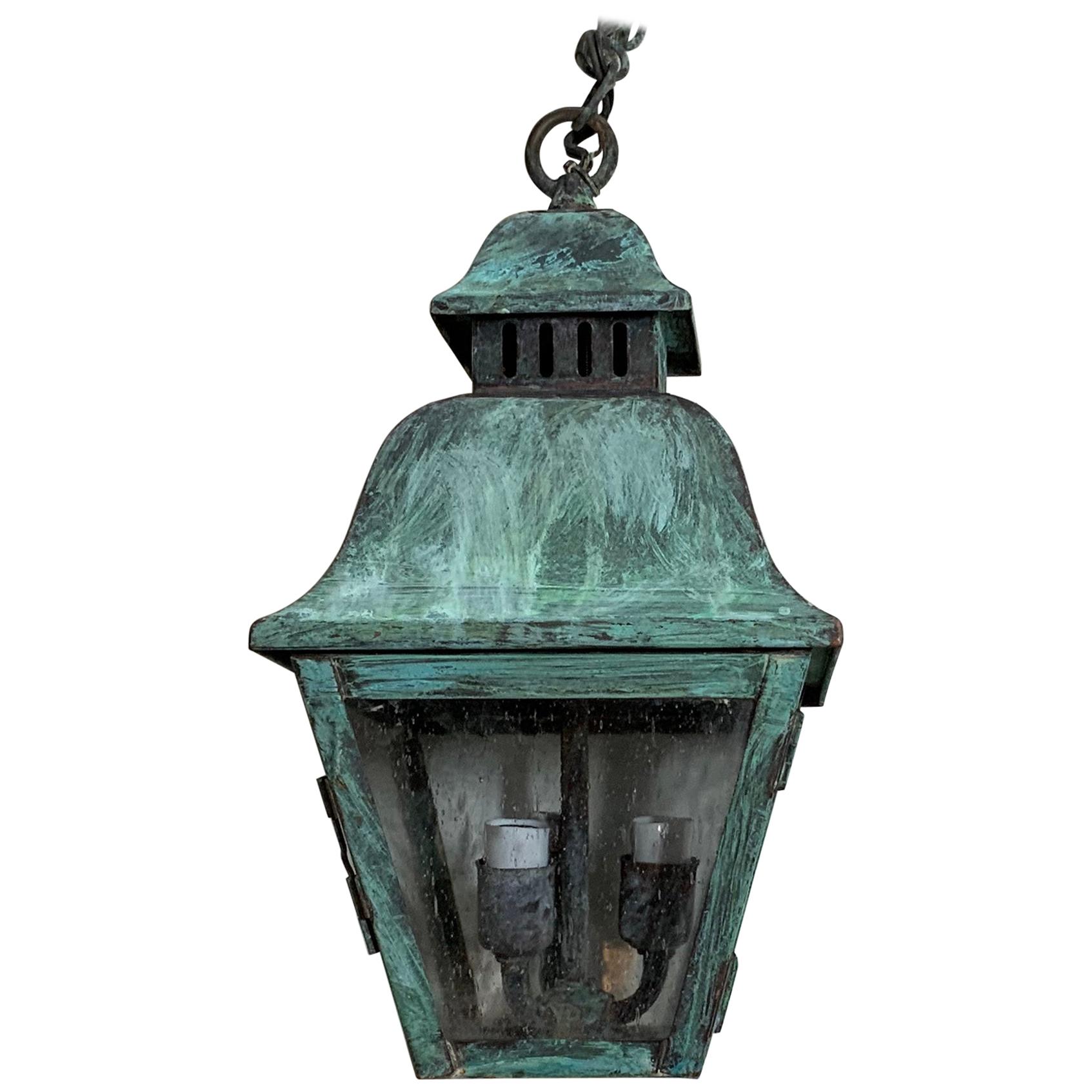 Superb Solid Brass Chandelier Lantern Style at 1stDibs