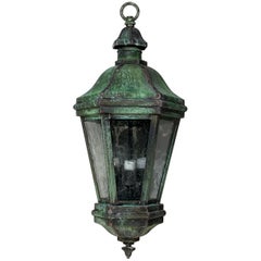 Petite lanterne suspendue en laiton massif