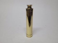 Small Solid Brass Ship Captains Telescope