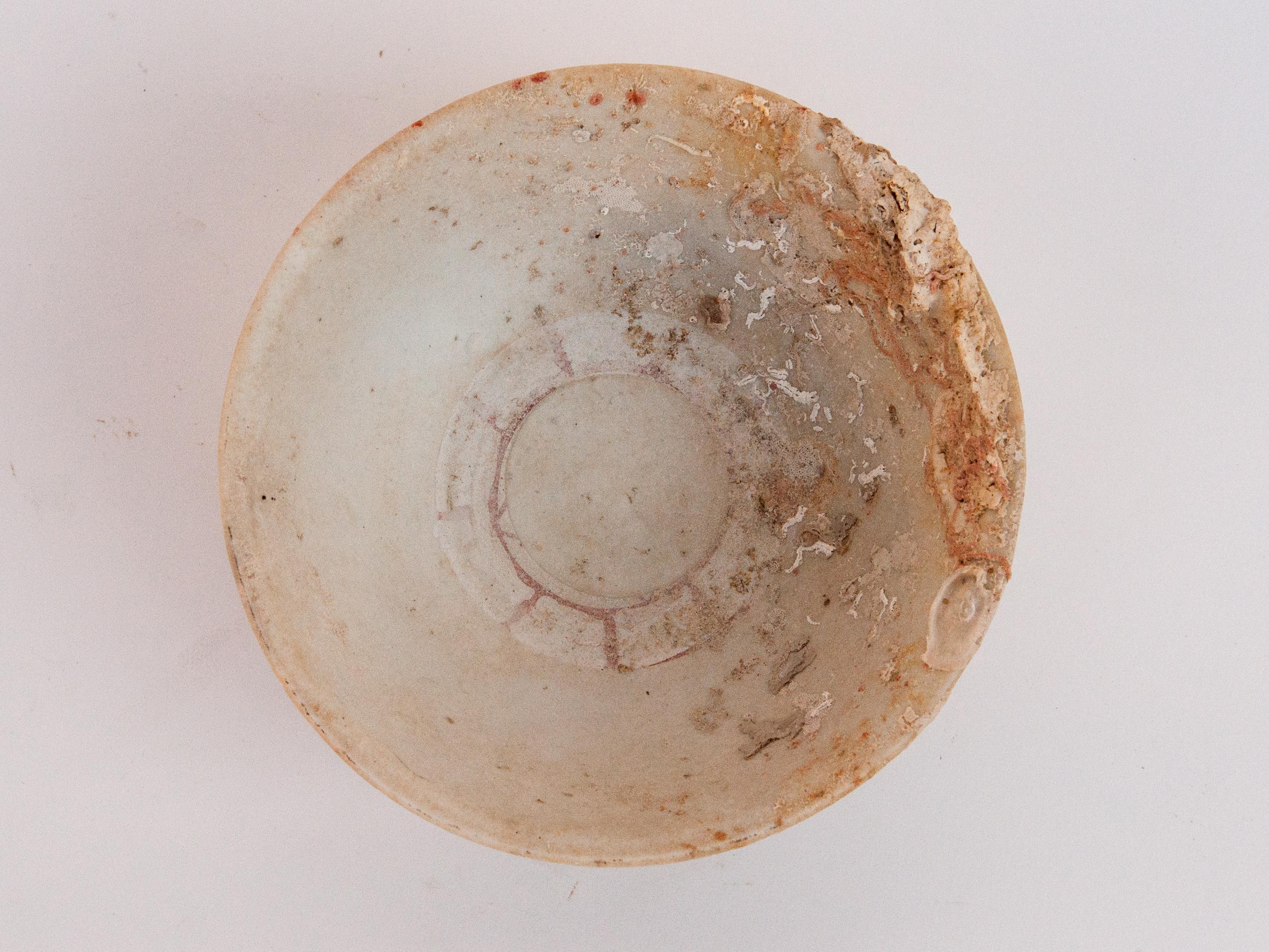 Other Small Song Dynasty Celadon Bowl with Encrustations, 12th Century