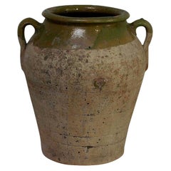 Antique Small Spanish 19th Century Olive Jar