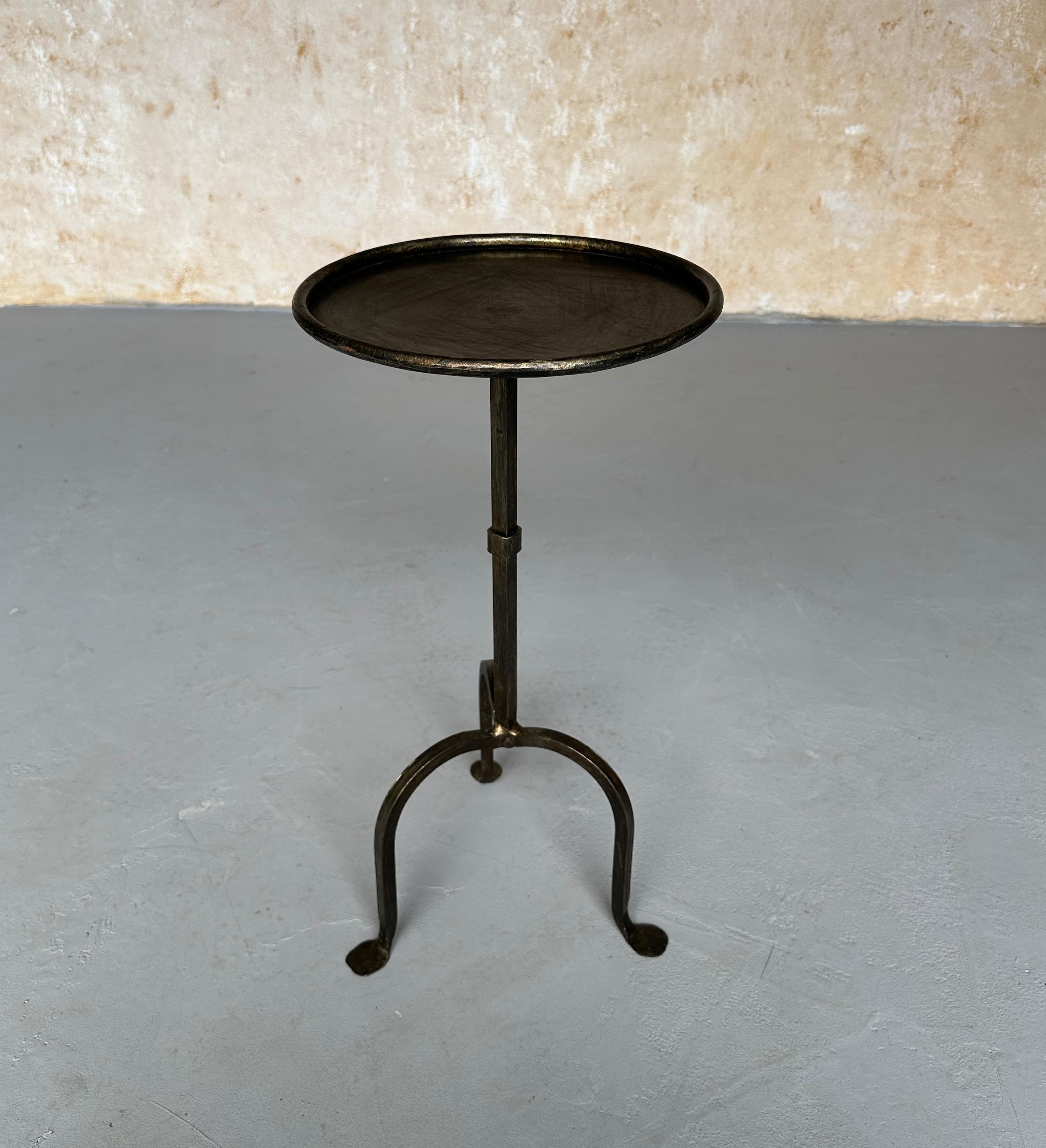 Small Spanish Drinks Table with Curved Tripod Base 5