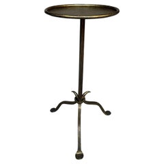 Small Spanish Gilt Drinks Table with Pointed Stem