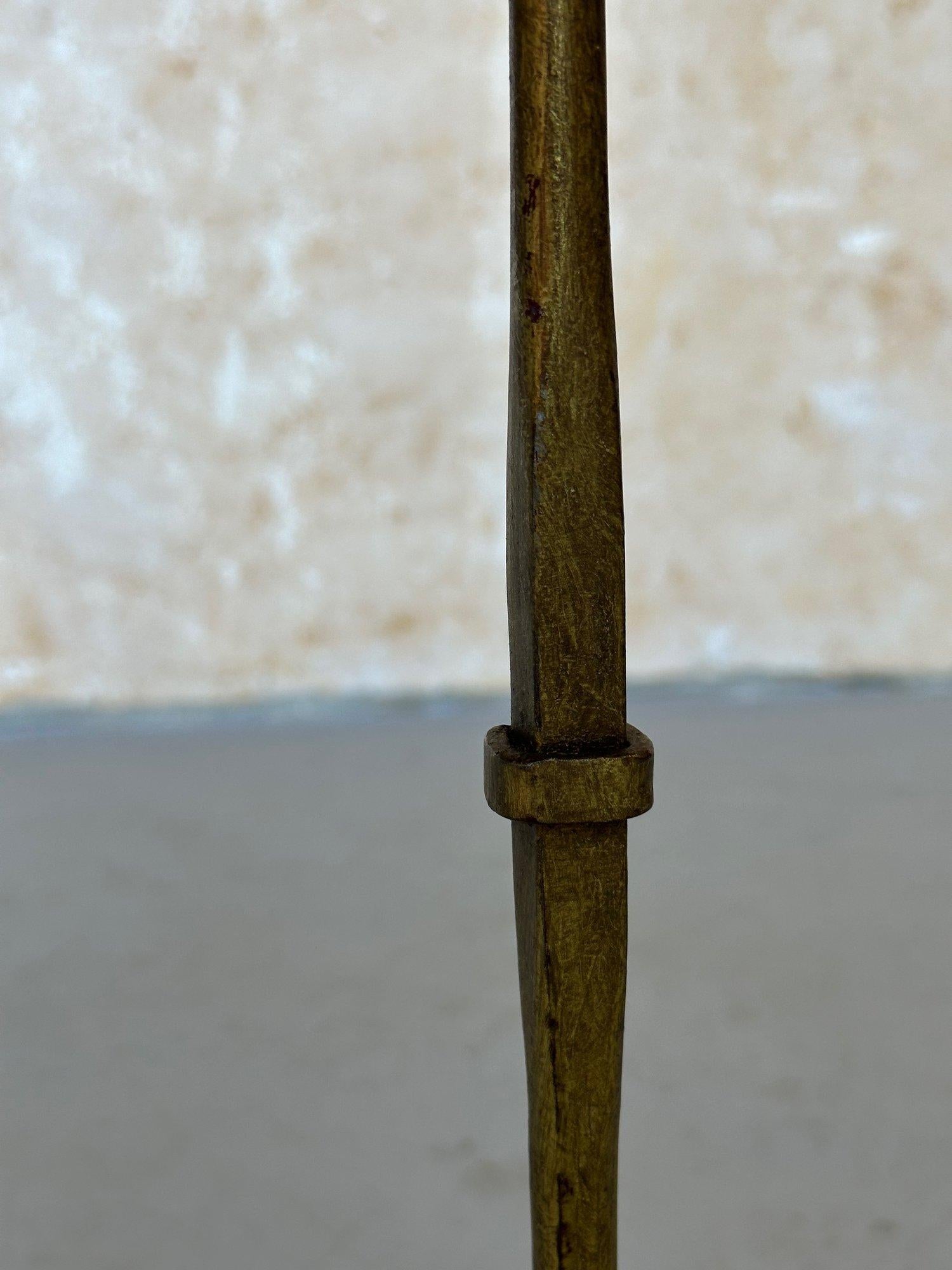 Small Spanish Gilt Iron Drinks Table with Curved Legs 5