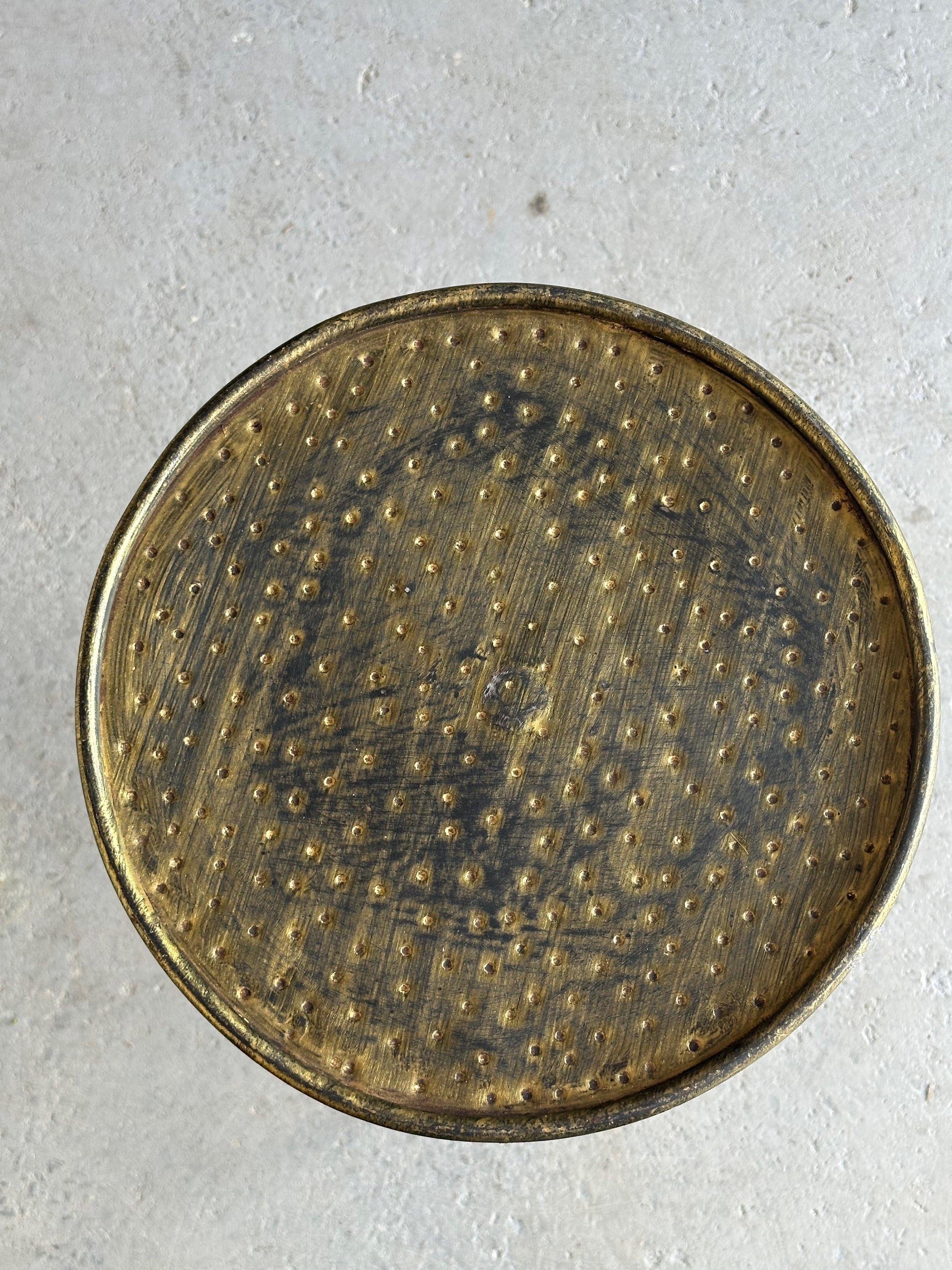 Small Spanish Iron Drinks Table on a Tripod Base 6