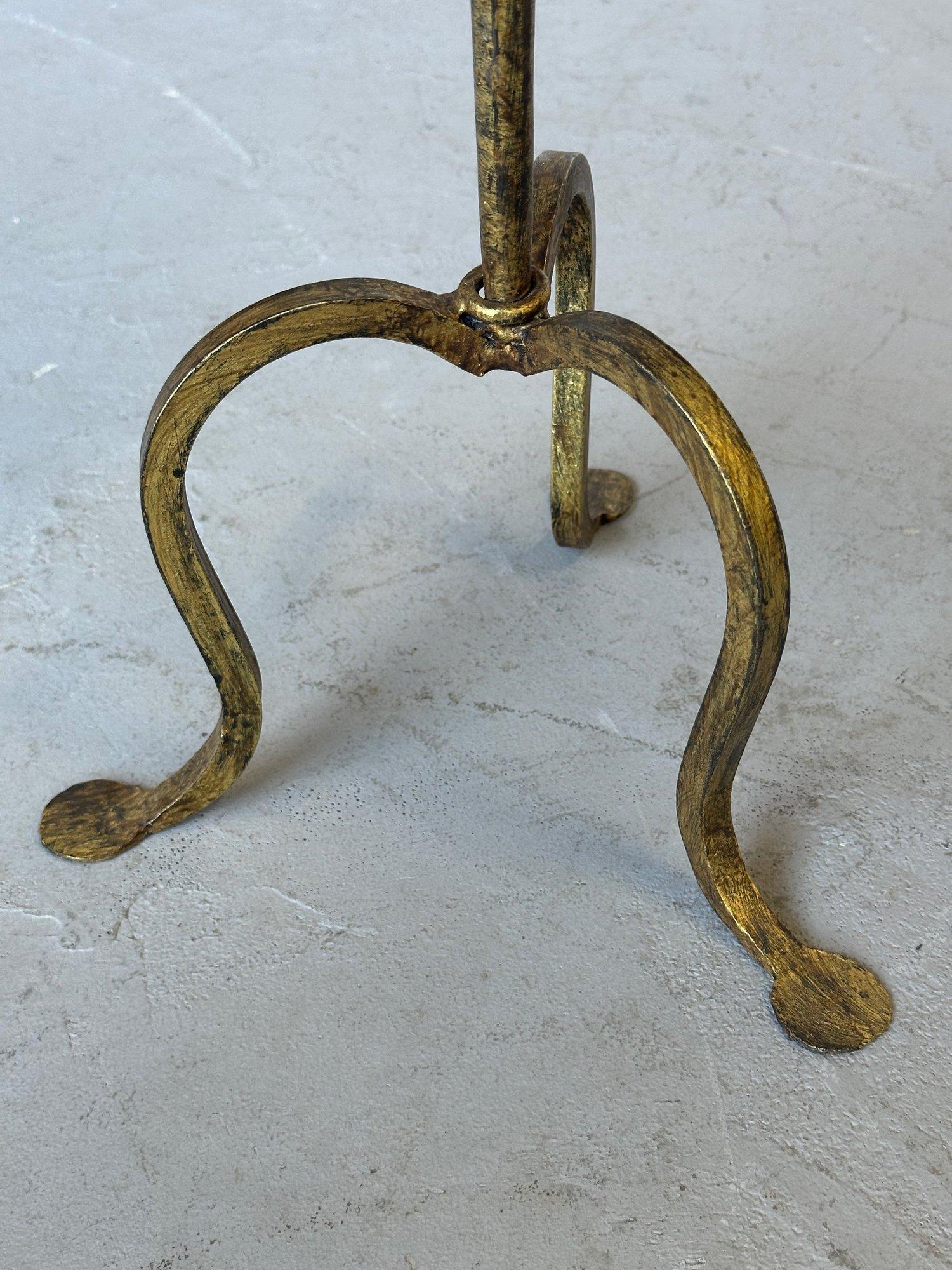 Small Spanish Iron Drinks Table on a Tripod Base For Sale 6