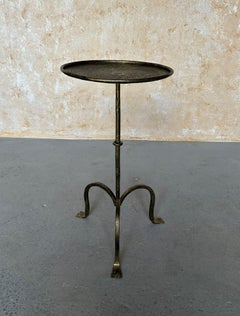 Small Spanish Iron Drinks Table on a Tripod Base
