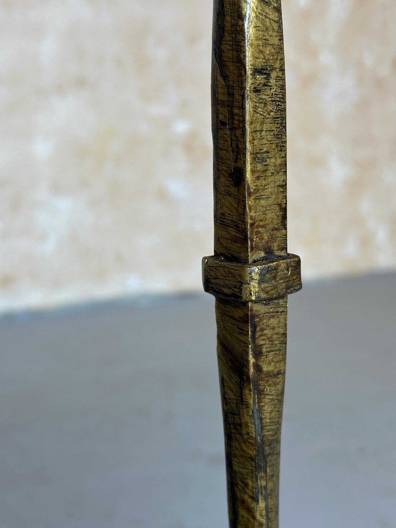 Contemporary Small Spanish Iron Drinks Table on a Tripod Base For Sale